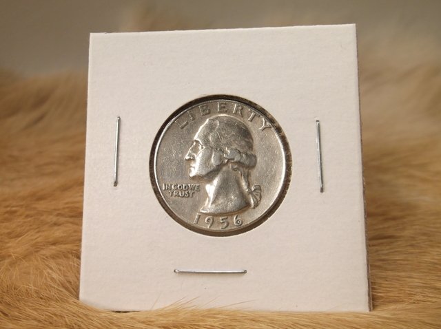 1956 US Silver Washington Quarter (1 of 1)