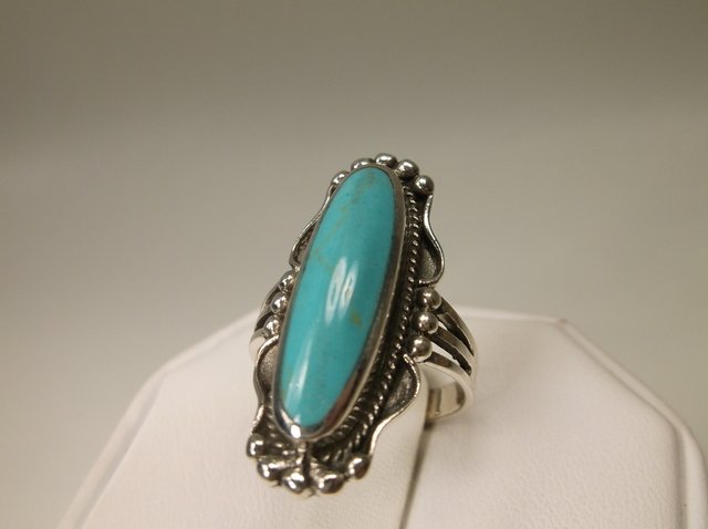 Beautiful Sterling Silver Turquoise Ring 7 (1 of 1)