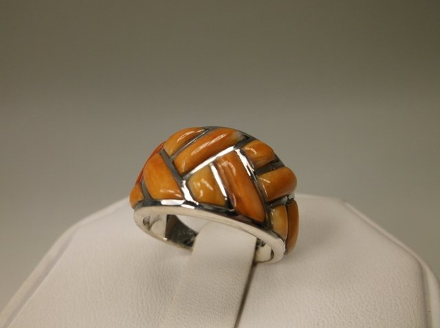 Gorge Sterling Silver Orange Spiny Oyster Ring 6 (1 of 1)