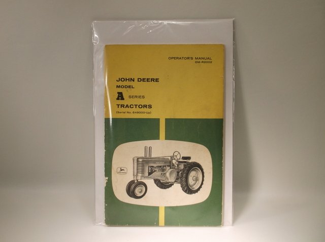 Antique John Deere Tractors Model A Manual (1 of 2)