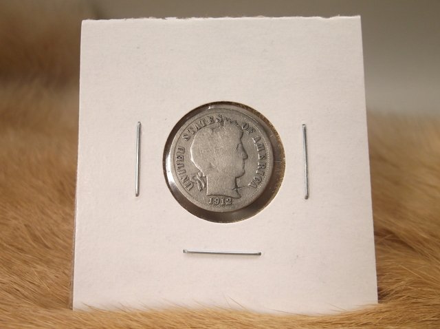 1912 US Silver Barber Dime (1 of 1)