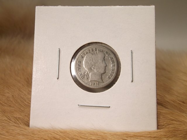 1911 US Silver Barber Dime (1 of 1)