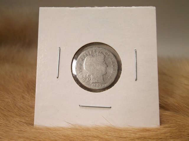 1902 US Silver Barber Dime (1 of 1)