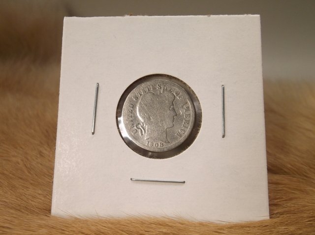 1908 S US Silver Barber Dime (1 of 1)