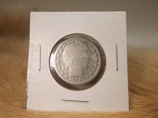 1894 US Silver Barber Quarter (1 of 1)