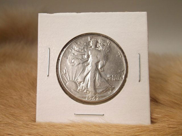 1942 US Silver Walking Liberty Half Dollar (1 of 1)