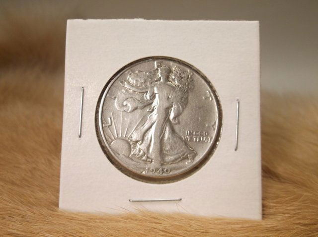 1940 US Silver Walking Liberty Half Dollar (1 of 1)