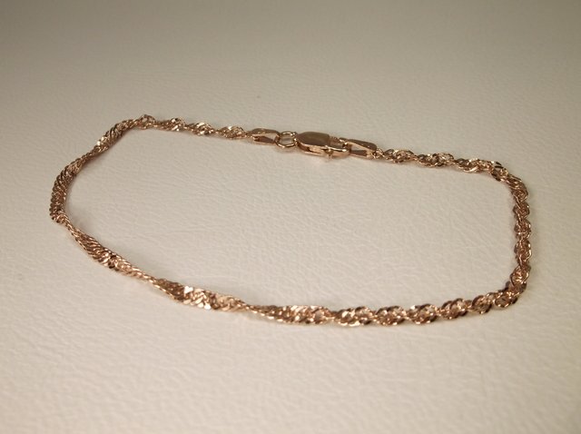 Beautiful Rose Gold Over Sterling Silver Bracelet (1 of 1)