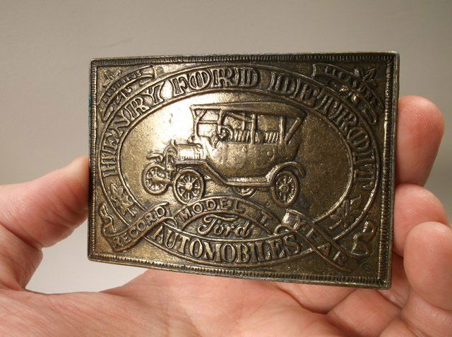 Nice Brass Ford Belt Buckle (1 of 1)
