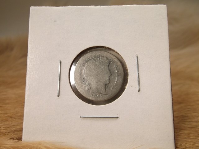 1897 US Silver Barber Dime (1 of 1)