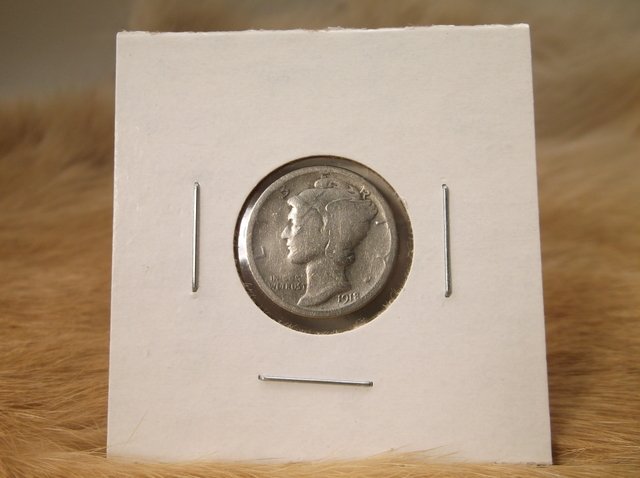 1918 S US Silver Mercury Dime (1 of 1)