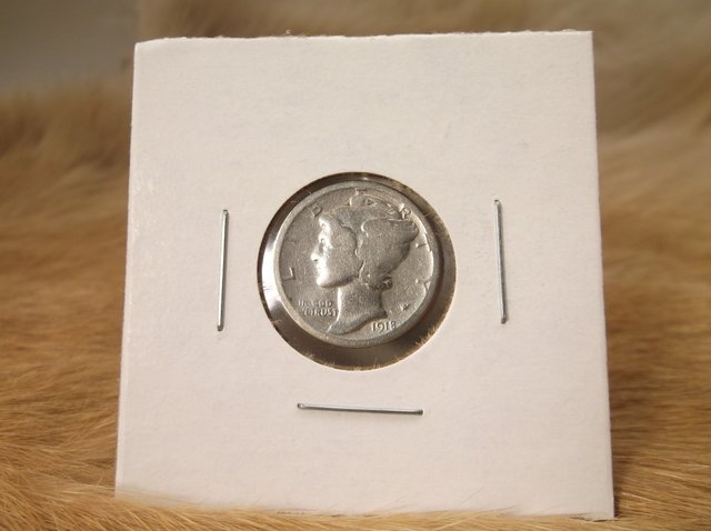 1918 D US Silver Mercury Dime (1 of 1)