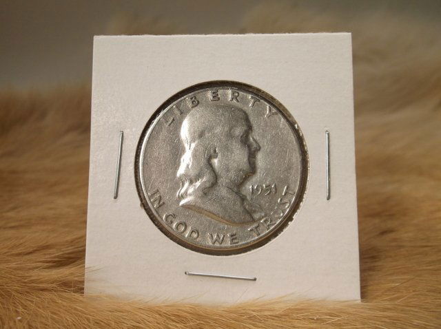 1951 S US Silver Franklin Half Dollar (1 of 1)