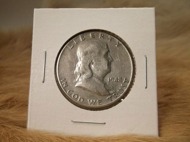 1948 US Silver Franklin Half Dollar (1 of 1)