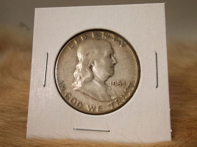 1953 US Silver Franklin Half Dollar (1 of 1)