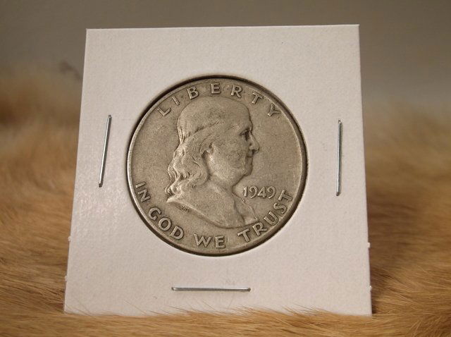 1949 D US Silver Franklin Half Dollar (1 of 1)