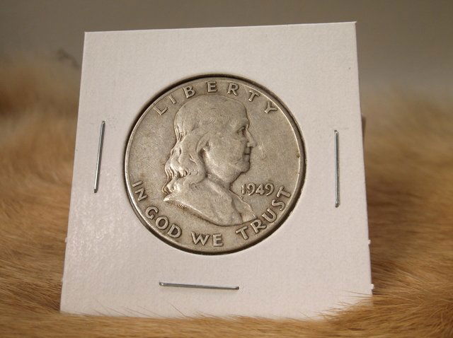 1949 D US Silver Franklin Half Dollar (1 of 1)