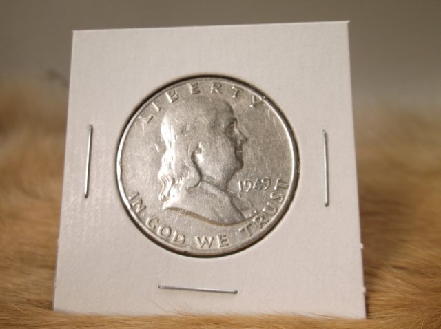 1949 D US Silver Franklin Half Dollar (1 of 1)