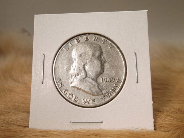 1949 D US Silver Franklin Half Dollar (1 of 1)