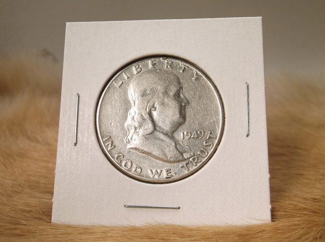 1949 US Silver Franklin Half Dollar (1 of 1)