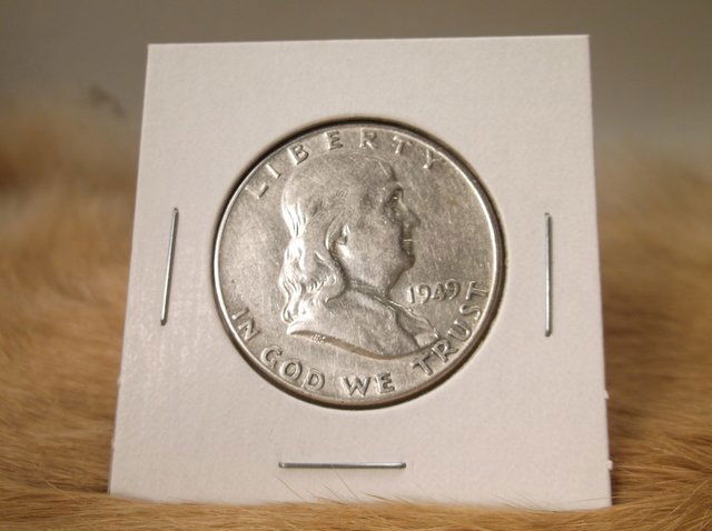 1949 US Silver Franklin Half Dollar (1 of 1)