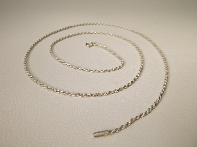 Beautiful Sterling Silver Chain Necklace 20" (1 of 1)