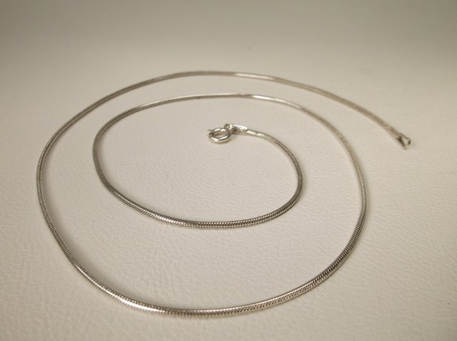 Beautiful Sterling Silver Chain Necklace 20" (1 of 1)