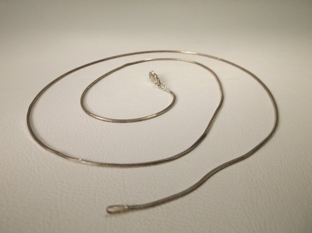 Nice Sterling Silver Chain Necklace 25" (1 of 1)