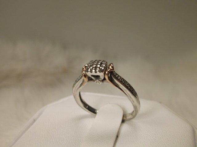 Beaut Sterling Silver 10k 20 Gen Diamond Ring 7 (1 of 1)