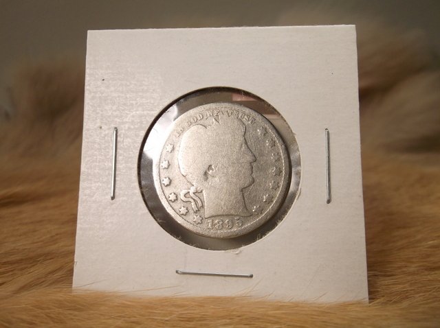 1895 US Silver Barber Quarter (1 of 1)