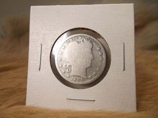 1899 US Silver Barber Quarter (1 of 1)