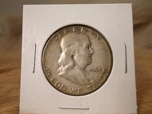 1953 US Silver Franklin Half Dollar (1 of 1)