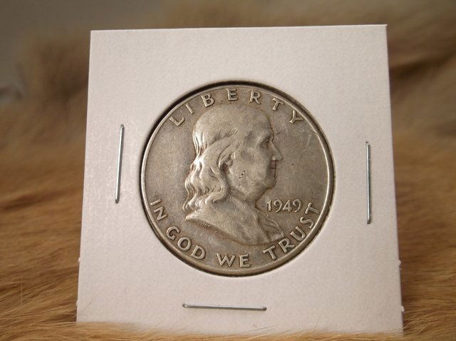 1949 US Silver Franklin Half Dollar (1 of 1)