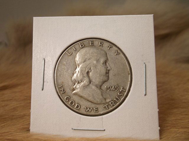 1949 D US Silver Franklin Half Dollar (1 of 1)