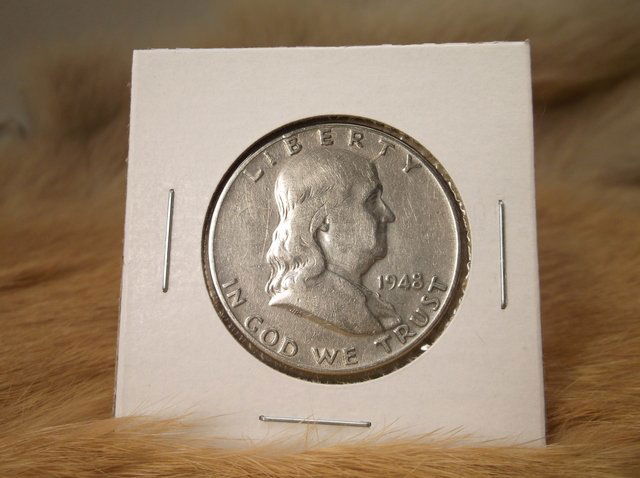 1948 US Silver Franklin Half Dollar (1 of 1)