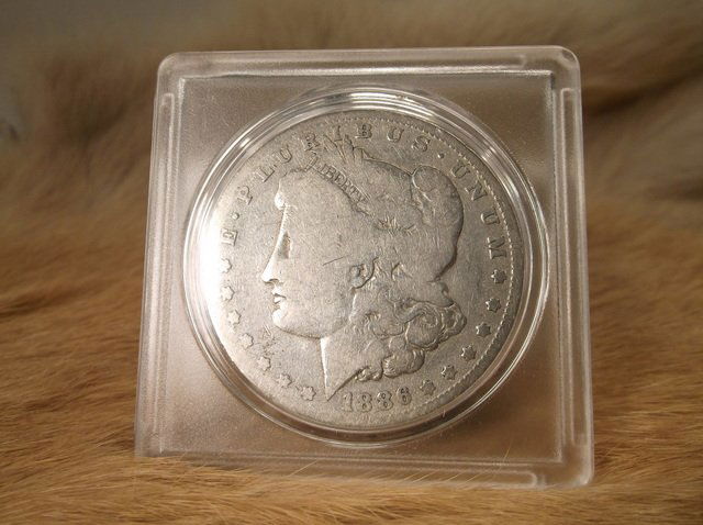1886 O US Silver Morgan Dollar (1 of 2)