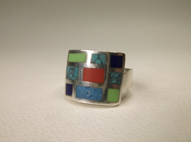 Beautiful Sterling Silver Turquoise Ring 6.5 (1 of 1)