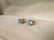 Beaut 10kt Gold Aquamarine Earrings w backings