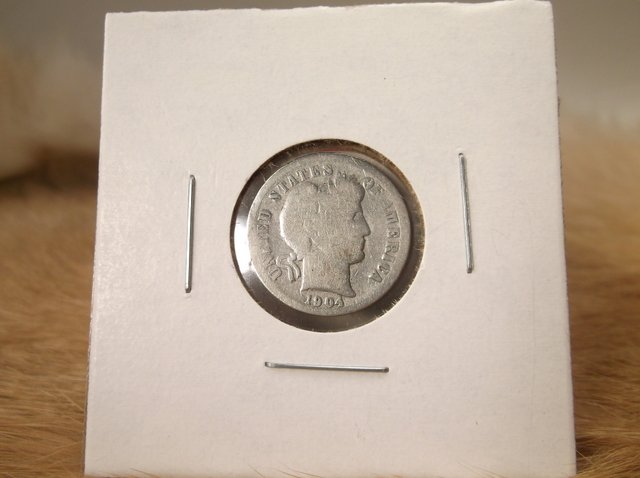 1904 US Silver Barber Dime (1 of 1)