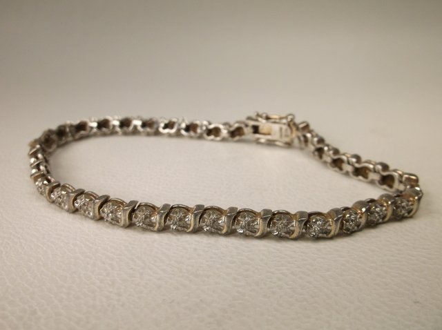 Nice Heavy Sterling Silver Bracelet (1 of 1)