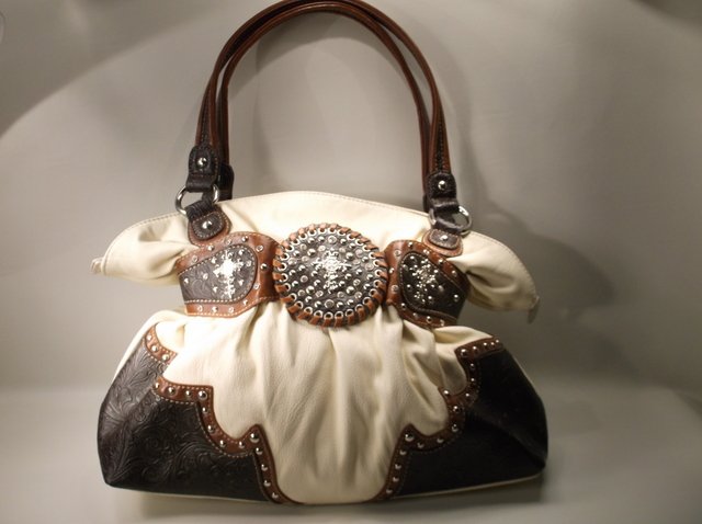 Nice Large Fleur De Lis Handbag Purse (1 of 4)