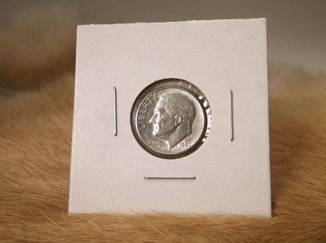 1947 D US Silver Roosevelt Dime (1 of 1)