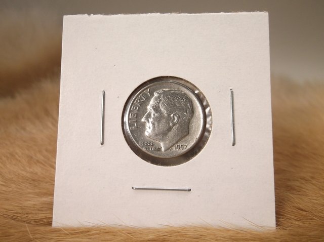 1957 D US Silver Roosevelt Dime (1 of 1)
