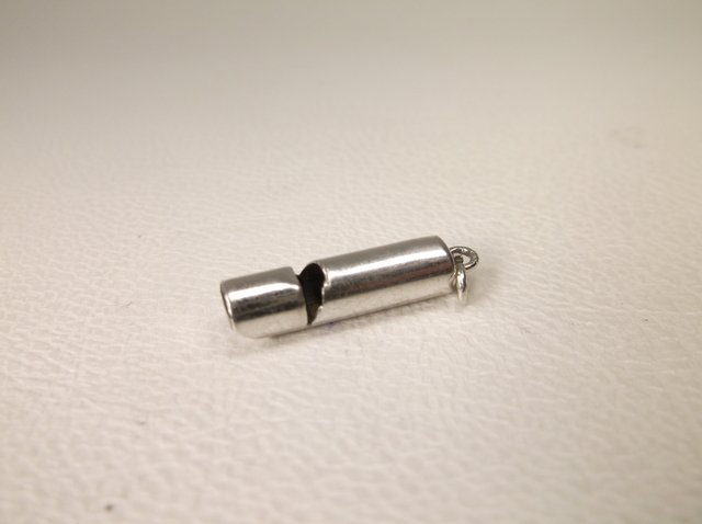 Beautiful Antique Sterling Silver Whistle Charm (1 of 1)