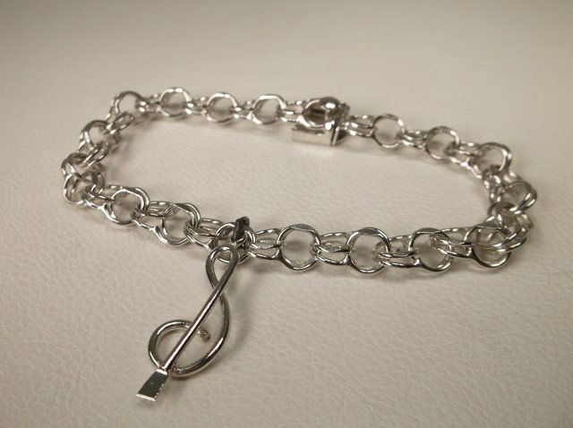 Gorgeous Antique Sterling Silver Chain Bracelet Heavy (1 of 1)