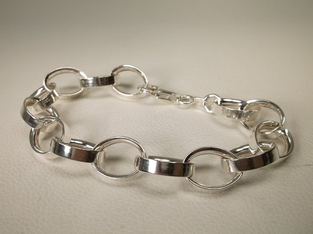 Gorgeous Sup Chunky Sterling Silver Bracelet (1 of 1)