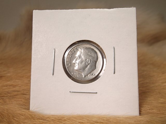 1954 D US Silver Roosevelt Dime (1 of 1)