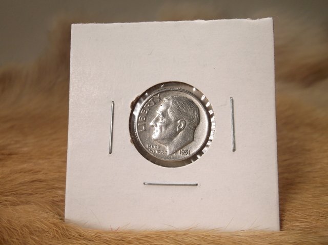 1951 D US Silver Roosevelt Dime (1 of 1)