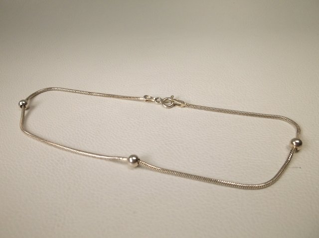 Nice Sterling Silver Anklet: .