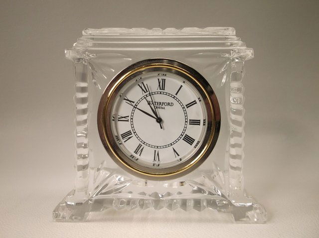Beautiful Waterford Crystal Clock Works Great (1 of 3)
